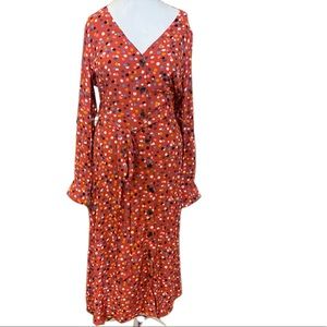 NWT - Ann Taylor Loft Polka Dot Long Dress